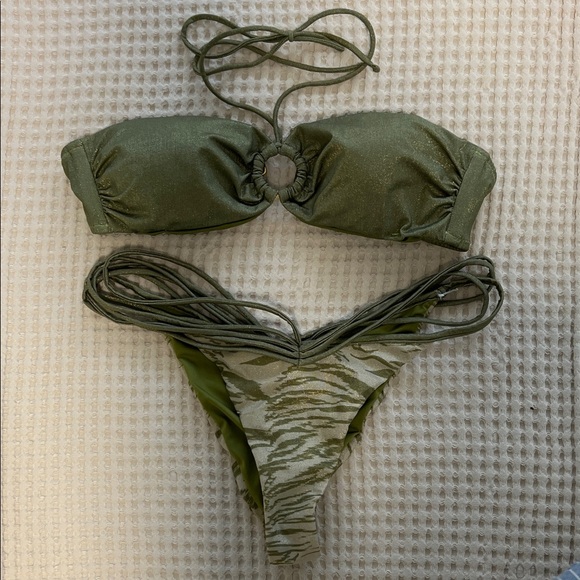 Chic Olive Bikini Set - Picture 1 of 5